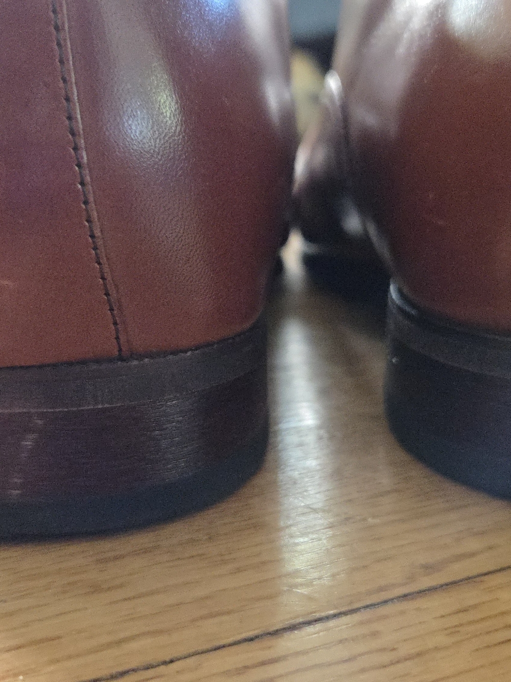 Florsheim Men’s Brown Leather Lace-Up Dress Shoes - Picture 3 of 5